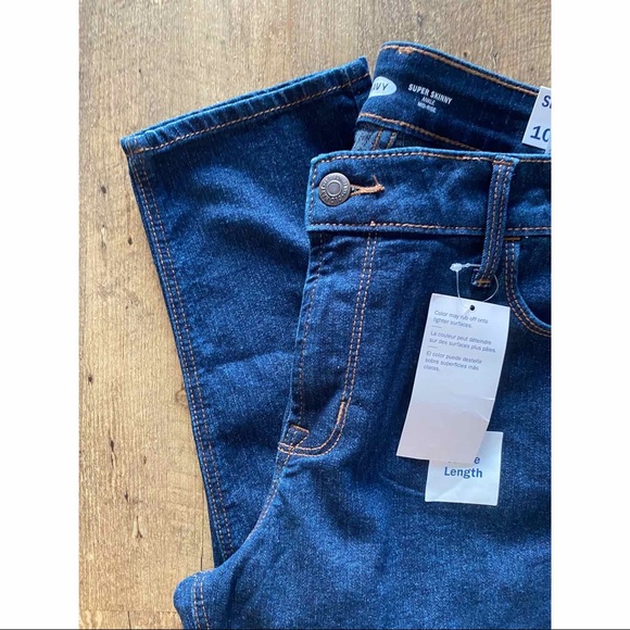 💥 SPRING CLEANING SALE | NEW Old Navy Mid-Rise Dark-Wash Super Skinnys - Picture 6 of 8